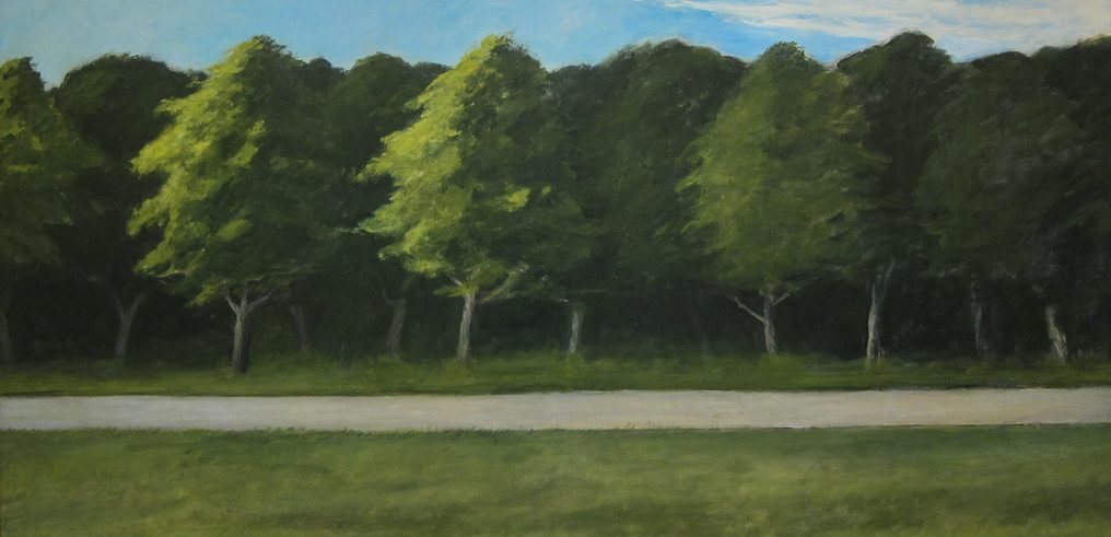 Edward Hopper - Road and Trees 1962 (detail)